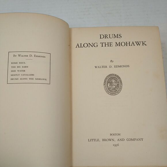 Edmonds Walter D Drums Along The Mohawk 1st Edition 1st Printing - Picture 4 of 8